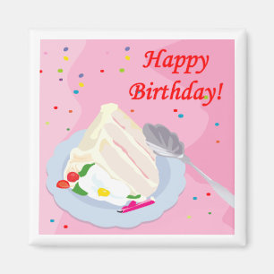 Íman Ímã do bolo do feliz aniversario
