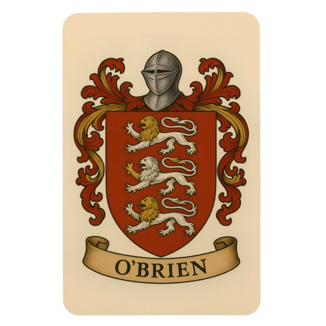 Íman Ímã do Brasão da Família O'Brien (Vertical)