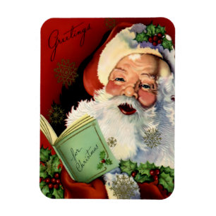 Íman Ímã do cabo flexível do papai noel do vintage