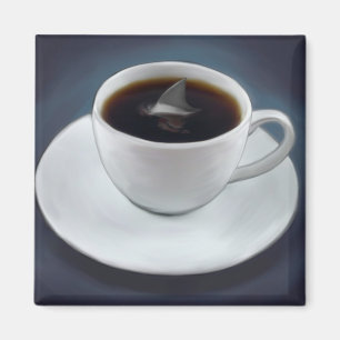 Íman Ímã do café da aleta do tubarão