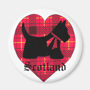 Íman Ímã do cão do Scottie do Tartan