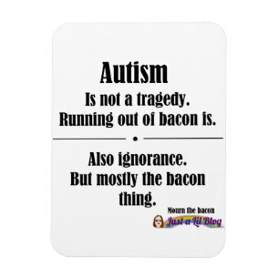 Íman ímã do carro da tragédia do bacon do autismo