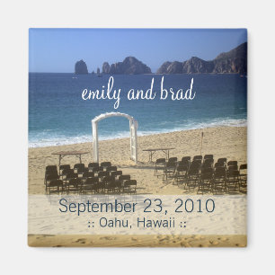 Íman Ímã do casamento de praia do destino do favor do