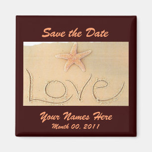 Íman Ímã do casamento do AMOR da praia
