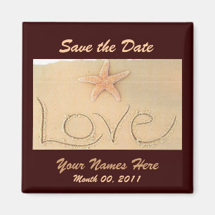 Íman Ímã do casamento do AMOR da praia