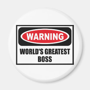 Íman Ímã do CHEFE do MUNDO de advertência o GRANDE