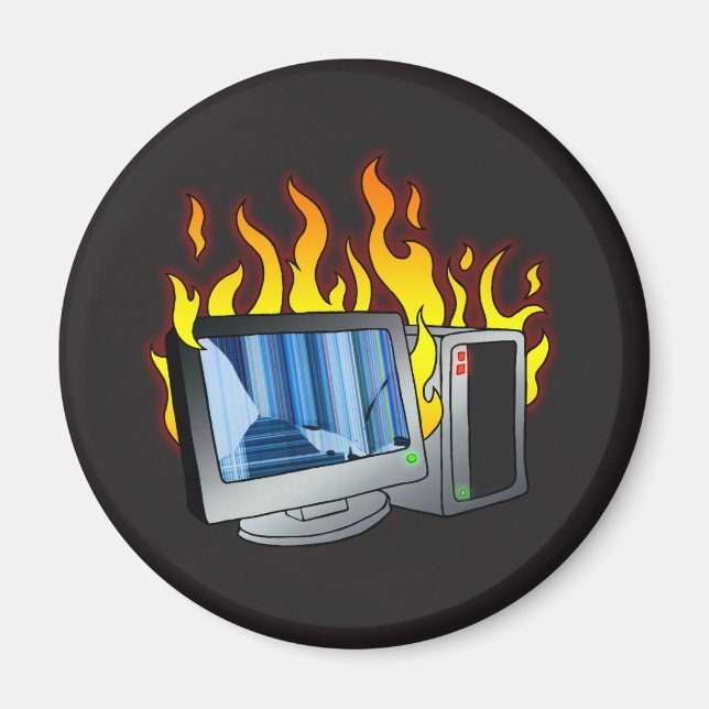 Íman Ímã do Círculo de Fogo do Computador (Frente)