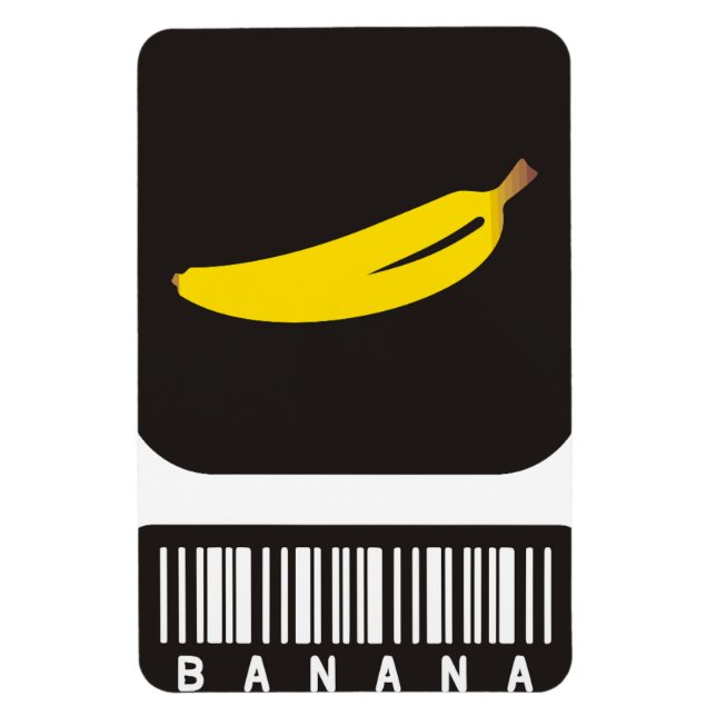 Íman Ímã do código de barras da banana (Vertical)