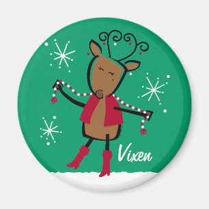 Íman Ímã do costume da rena do Vixen