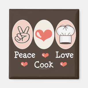 Íman Ímã do cozinheiro do amor da paz