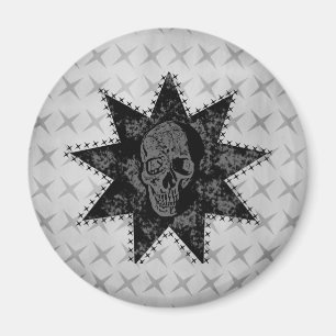 Íman Ímã do crânio do punk (cinzas)