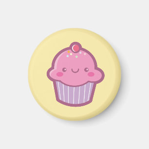 Íman Ímã do cupcake de Kawaii