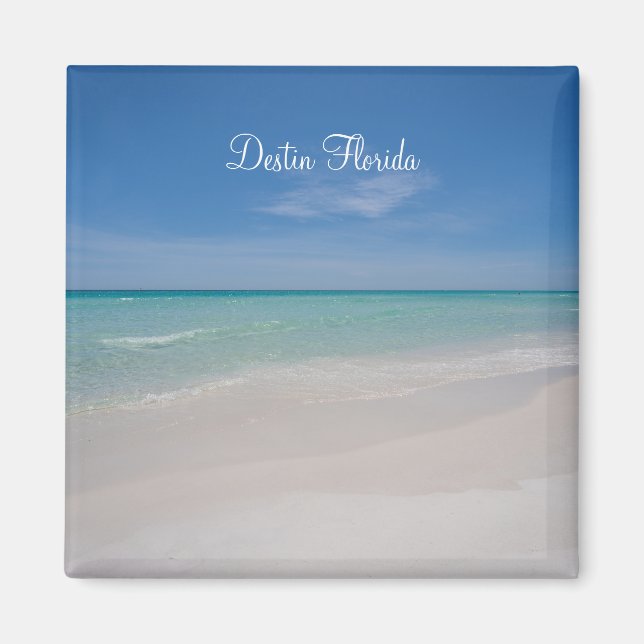 Íman Ímã do Destin Florida Beach Square (Frente)