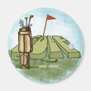 Íman Ímã do Dia do Golfe