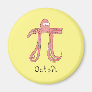 Íman Ímã do Dia do Pi da Matemática Fofura do Polvo