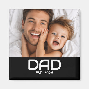Íman Ímã do Dia dos Pais com Foto do Papai Estabelecido