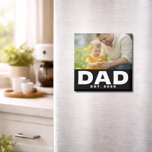 Íman Ímã do Dia dos Pais Foto do Papai Estabelecido