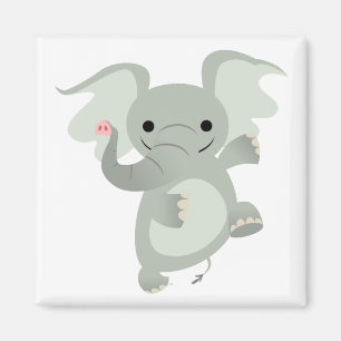 Íman Ímã do elefante dos desenhos animados da dança