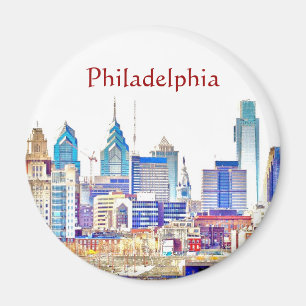Íman Ímã do esboço da cor de Philadelphfia
