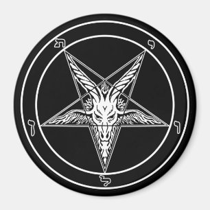 Íman Ímã do estilo antigo de Baphomet - 3 polegadas