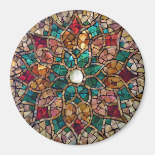 Íman Ímã do "estrela do mosaico do vitral outono "