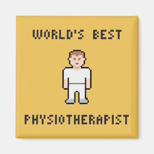 Íman Ímã do fisioterapeuta do mundo do pixel o melhor