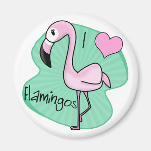 Íman Ímã do flamingo de Kawaii