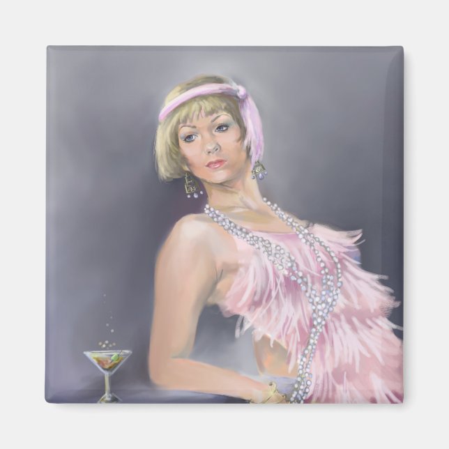 Íman Ímã do Flapper da primavera (Frente)