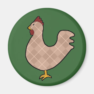 Íman Ímã do galo da arte popular de Argyle