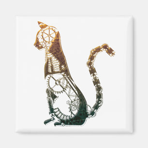 Íman Ímã do gato de Steampunk