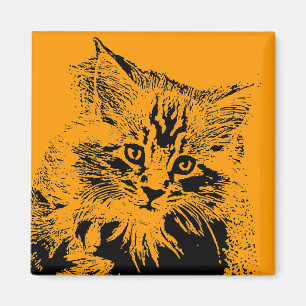 Íman Ímã do gato do Dia das Bruxas