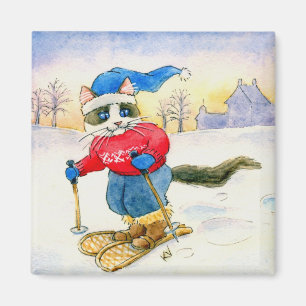 Íman Ímã do gato do sapato de neve