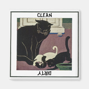 Íman Ímã do gato e da máquina de lavar louça dos