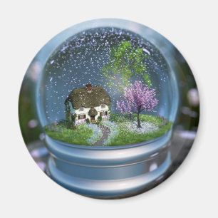 Íman Ímã do globo da flor de cerejeira