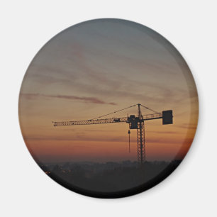 Íman Ímã do guindaste do por do sol