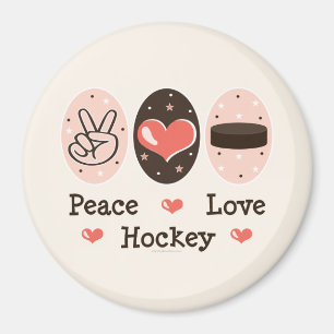 Íman Ímã do hóquei do amor da paz