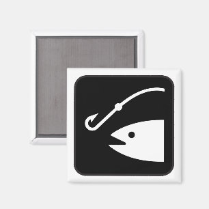 Íman Ímã do ícone da pesca