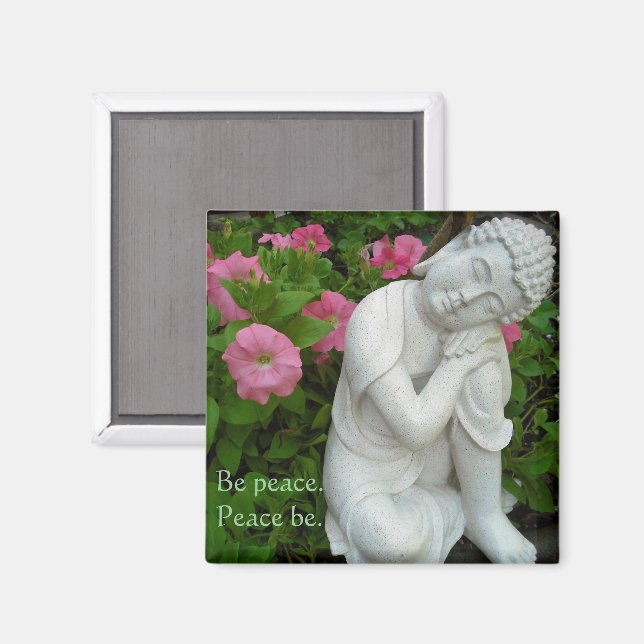 Íman Ímã do Jardim Pacífico do Buda – Decoração Zen Sej (Front/Back)