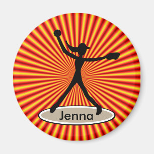 Íman Ímã do jarro do softball de Fastpitch