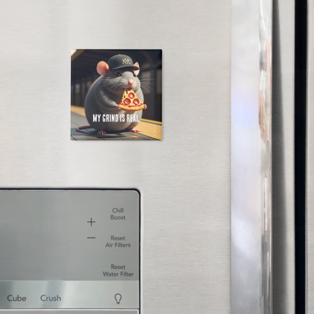 Íman Ímã do Lendário Rato da Pizza de NYC Fofinho (In Situ (Fridge))