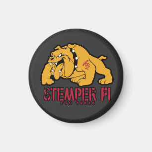 Íman Ímã do logotipo do buldogue