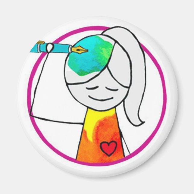 Íman ímã do logotipo HWJ (Frente)