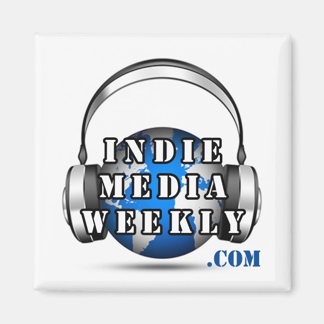Íman ímã do logotipo Indie Media Weekly (Frente)