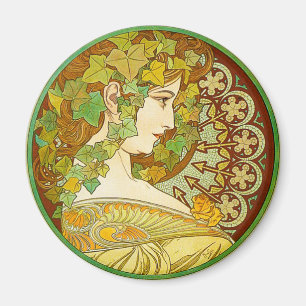 Íman Ímã do louro de Alphonse Mucha