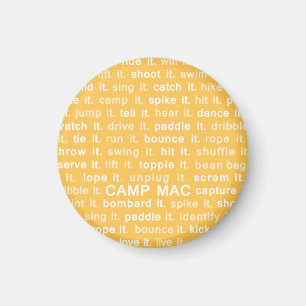 Íman Ímã do Mac do acampamento (o amarelo o faz)