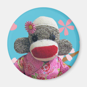 Íman Ímã do macaco da peúga de Sakura