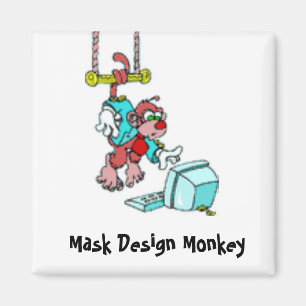 Íman Ímã do macaco do design da máscara