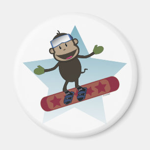 Íman Ímã do macaco do Snowboard