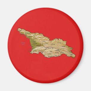 Íman Ímã do Mapa da Geórgia