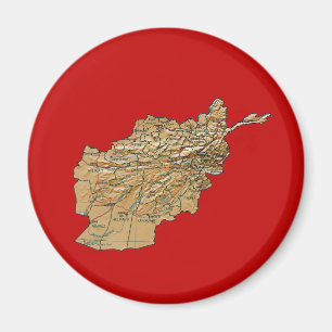 Íman Ímã do mapa de Afeganistão